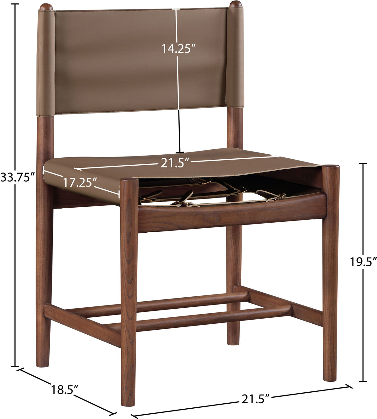 Rawlins - Dining Chair (Set of 2) - Walnut Frame
