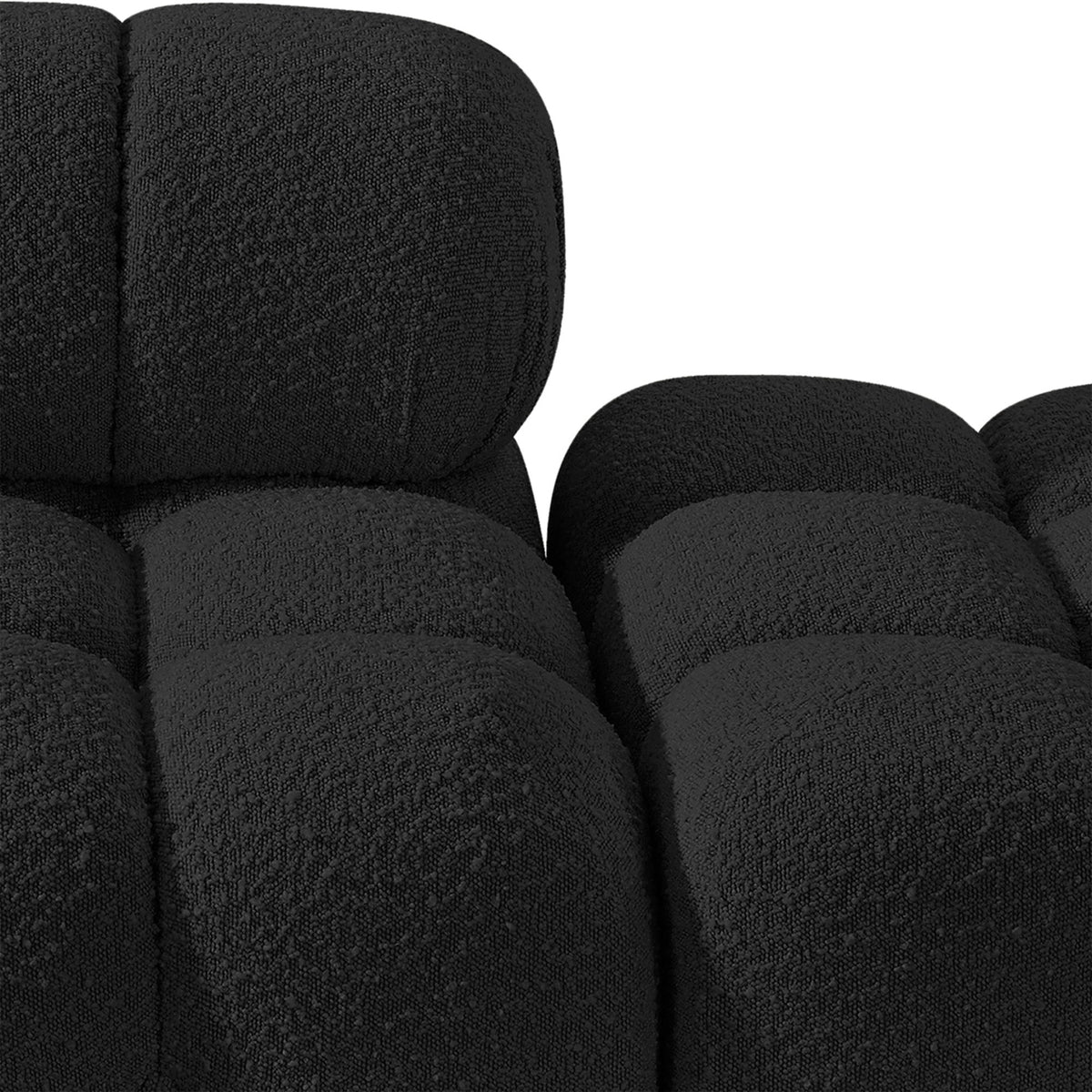 Ames - 5 Piece Boucle Upholstered Modular Sofa With 2 Armless Seats