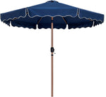 Amalfi - Patio Umbrella - White Base / Light Brown Pole