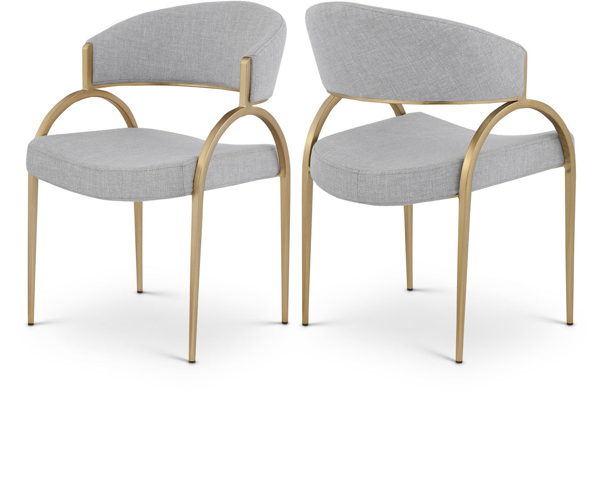 Privet - Dining Chair (Set of 2) - Gold Base