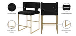 Caleb - Counter Stool with Gold Legs (Set of 2)