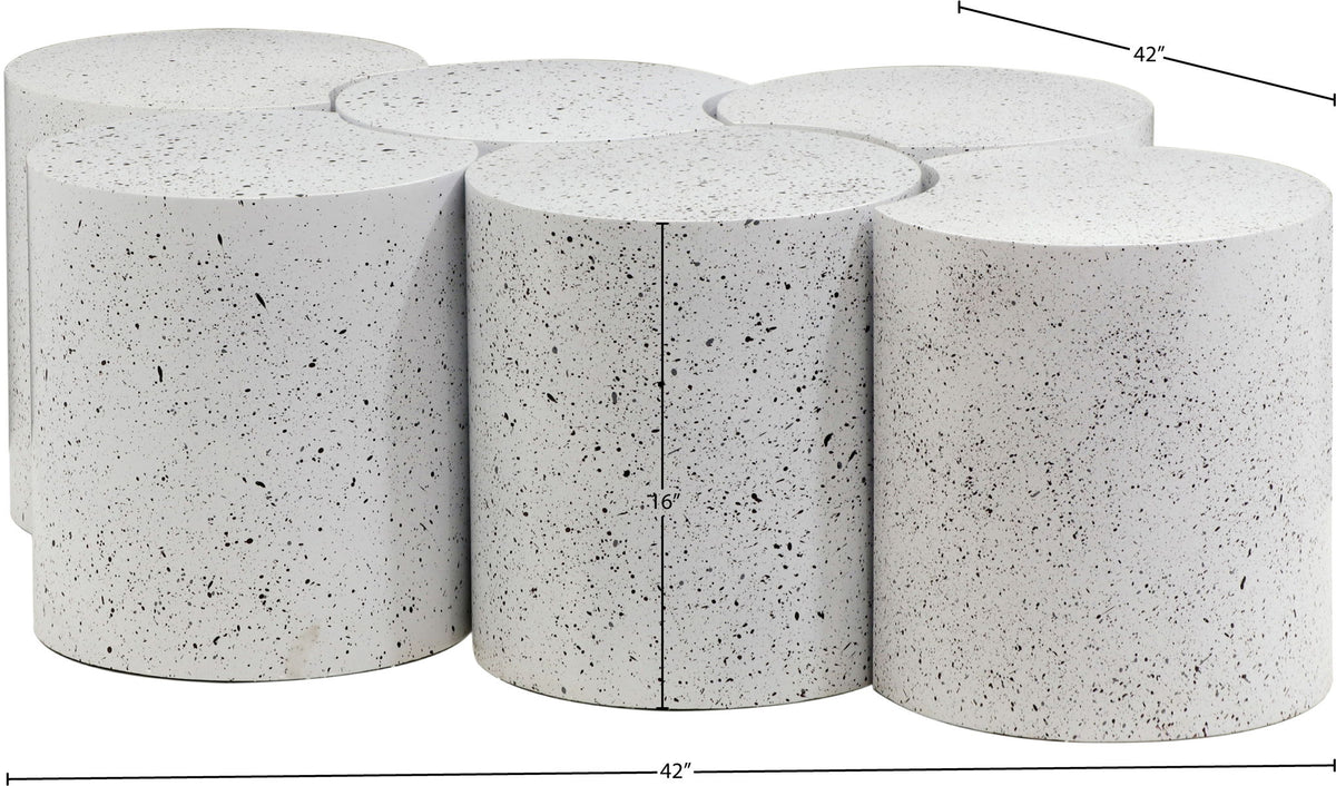 Dimple - 6 Piece Modular Coffee Table - Terazzo Finish