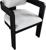 Sacha - Linen Dining Chair With Black Base (Set of 2)
