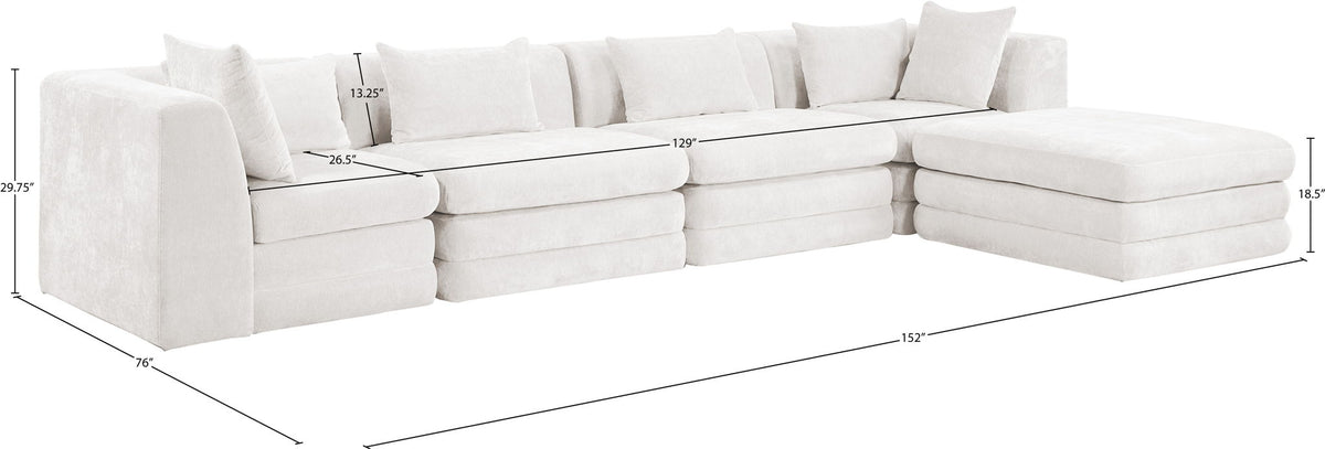 Stellar - 5 Piece Upholstered Modular Sectional