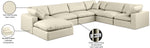Comfy - 7 Piece Faux Leather Modular Sectional With Chaise