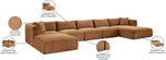 Shaggy - Fabric 6 Piece Modular Sectional With Chaise And Ottoman