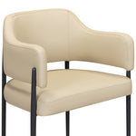 Sezanne - Vegan Leather Dining Chair - Taupe