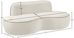 Swerve - Velvet 77" Upholstered Loveseat