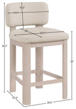 Paloma - Faux Leather Upholstered Counter Stool (Set of 2)