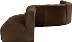 Arc - Velvet 8 Piece Curved Modular Sofa