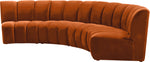 Infinity - 4 Piece Velvet Modular Sectional