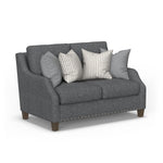 Gianna - Fabric Loveseat With Nailhead Trim