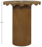 Dahlia - Solid Wood And Natural Cane Table