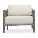 Borneo - Outdoor Lounge Chair - White / Dark Gray