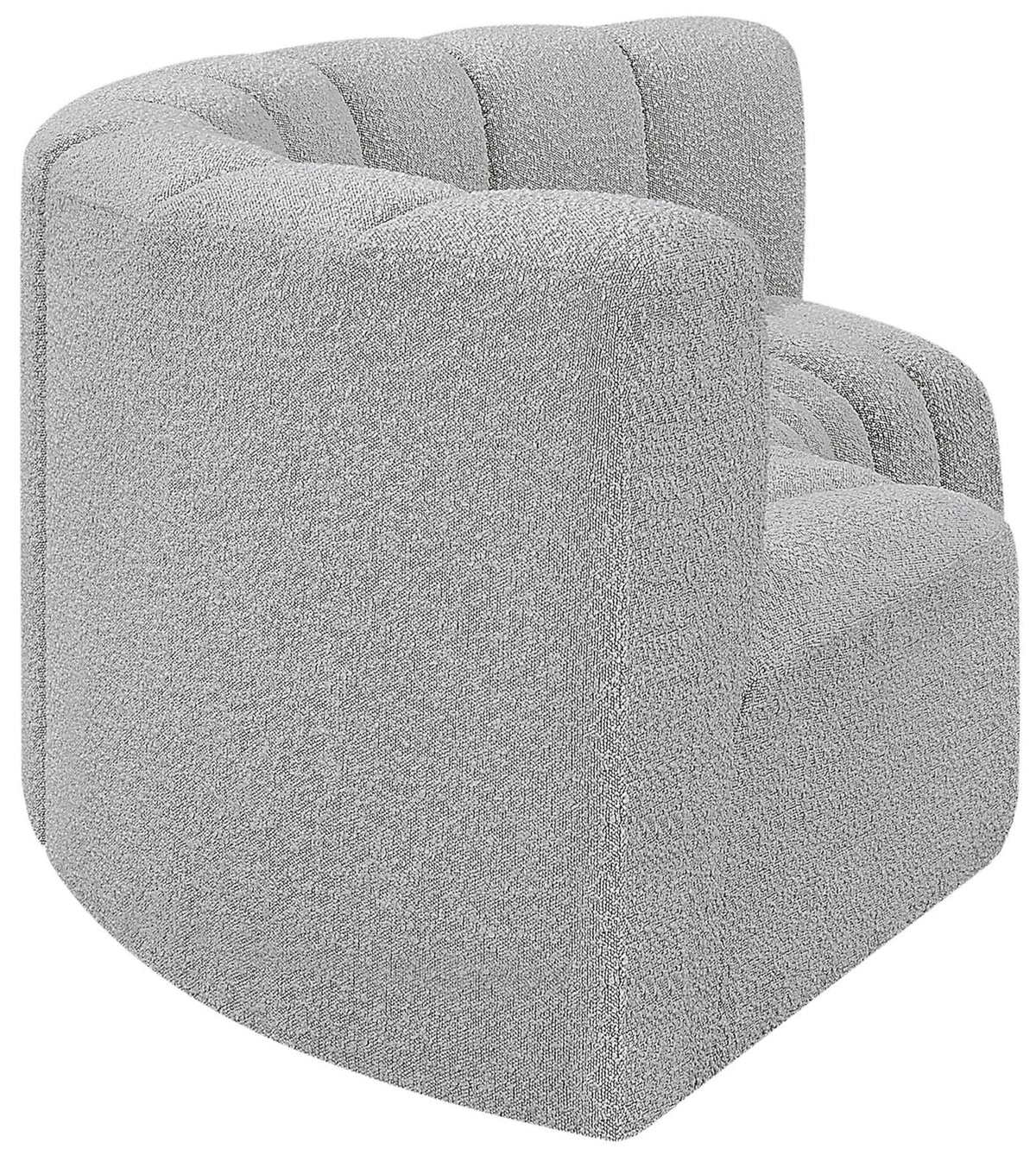 Arc - Boucle Fabric 3 Piece Modular U-Shaped Sofa