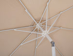 Fiji - Aluminum Patio Umbrella With Round Black And White Base