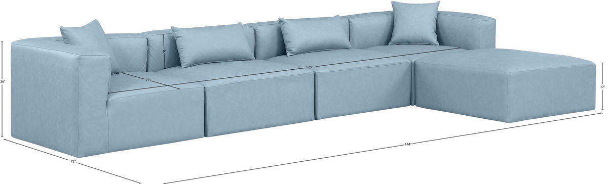 Cube - 5 Piece Modular Sectional With Chaise