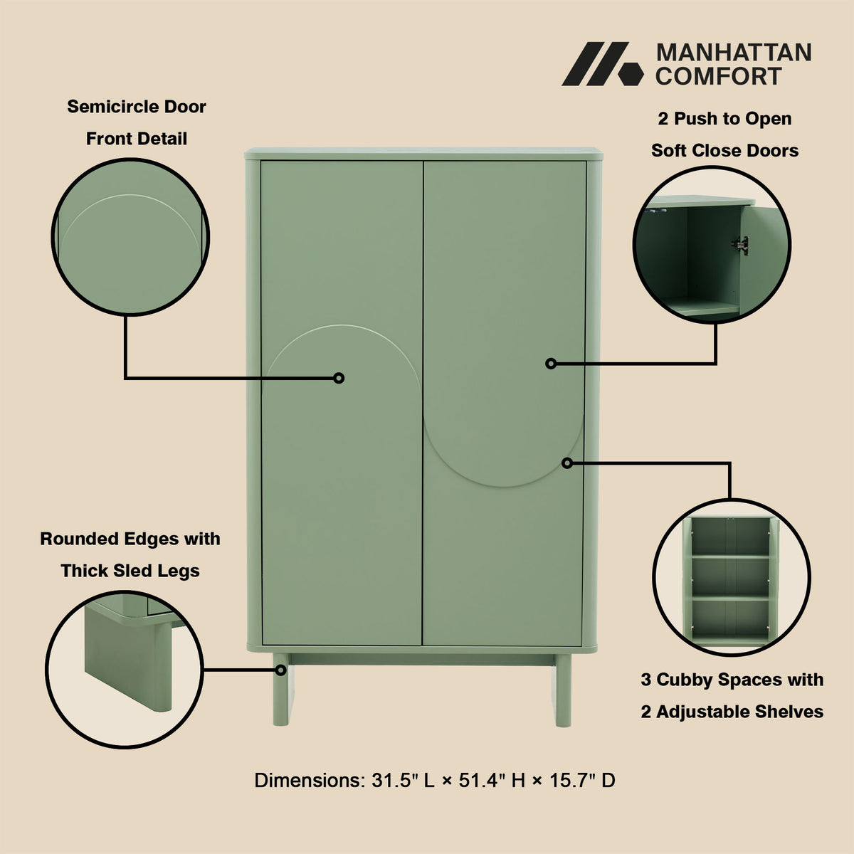 Manhattan Ella - Accent Cabinet