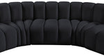 Arc - Velvet 7 Piece U-Shaped Modular Sofa