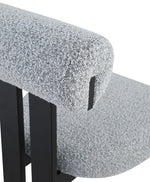 Dario - Boucle Dining Chair With Black Frame (Set of 2)