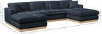 Johanna - 3 Piece Sectional - Natural Base