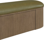 Velden - Upholstered Storage Bench With Stained Brown Base