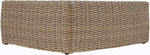 Seacrest - Teak Wood And Wicker Outdoor Patio Coffee Table
