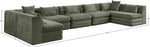 Stellar - 7 Piece Chenille Fabric Upholstered Modular Sectional