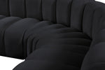 Arc - Velvet 6 Piece Corner Modular Sofa