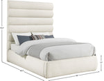 Adam - Boucle Fabric Bed With 70.5" Headboard