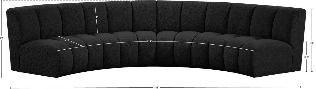 Infinity - 4 Piece Boucle Modular Sectional