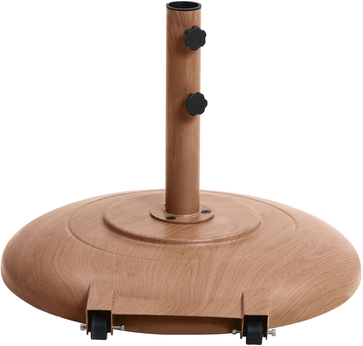 Amalfi - Patio Umbrella - Light Brown Base / White Pole