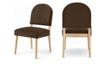 Varinelle - Velvet Dining Chair (Set of 2) - Natural Frame