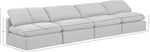 Indulge - Linen 4 Piece Modular Armless Sofa - White