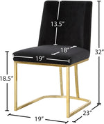 Heidi - Dining Chair with Gold Legs (Set of 2)