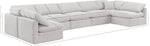 Indulge - Velvet 7 Piece Modular U-Shaped Sectional