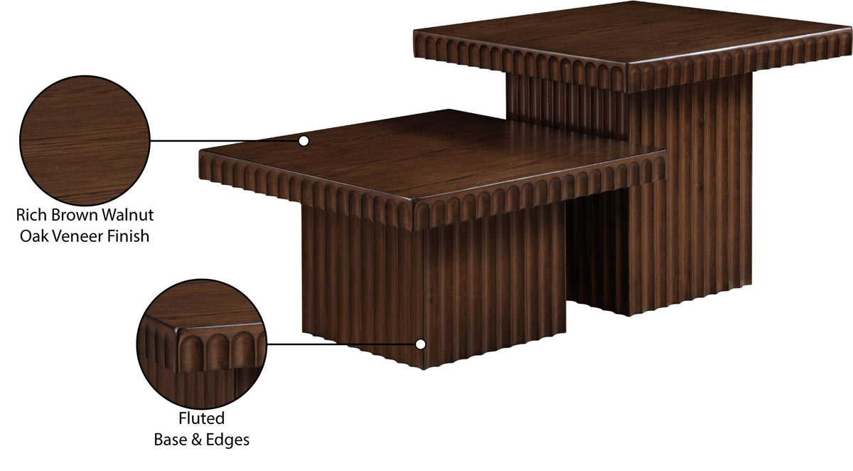 Spencer - Oak Veneer 2 Piece Coffee Table