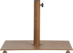 Fiji - Aluminum Patio Umbrella With Square Teak And Black Base