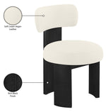 Atelier - Vegan Leather Upholstered Dining Chair (Set of 2) - Black Frame