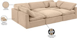 Indulge - Velvet 6 Piece Modular Sectional