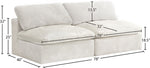 Cozy - Modular Armless 2 Seat Sofa
