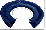 Infinity - 11 Piece Velvet Modular Sectional