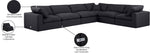 Comfy - 6 Piece Linen Modular Corner Sectional