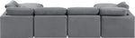 Indulge - Velvet 6 Piece Modular Double Chaise Sectional