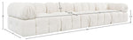 Orin - Fabric Velvet 4 Piece Modular Sofa