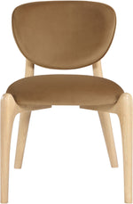 Velora - Upholstered Dining Chair (Set of 2) - Saddle / Natural