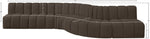 Arc - Boucle Fabric 7 Piece Modular Sofa