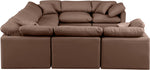 Indulge - Faux Leather 8 Piece Modular Sectional