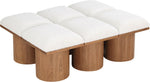 Pavilion - 6 Piece Modular Bench With Brown Base