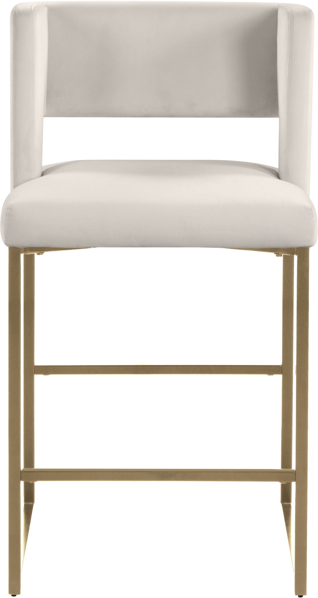 Caleb - Counter Stool with Gold Legs (Set of 2)